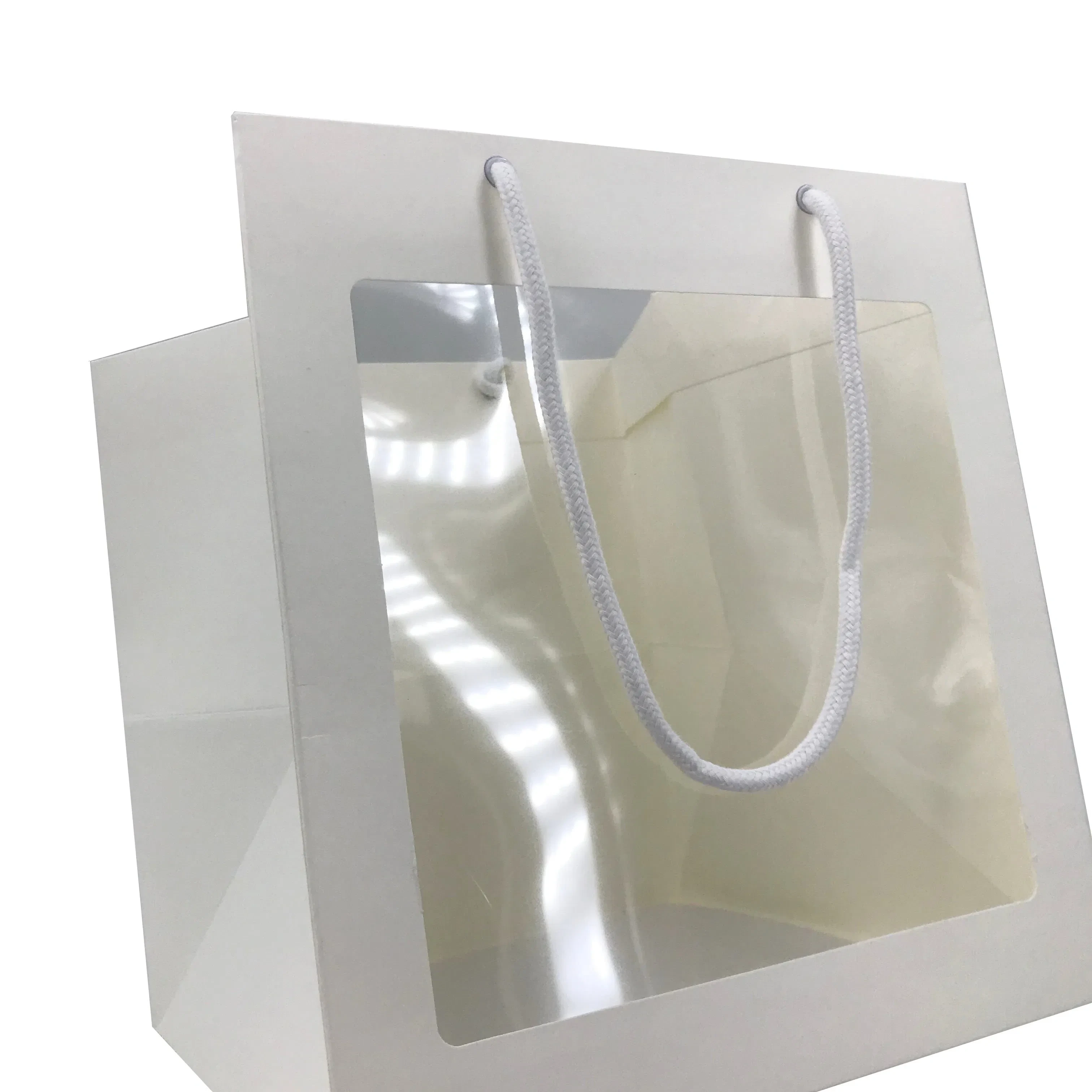 Custom Paper Bag Print Paper Gift Shopping Bag with Window 1