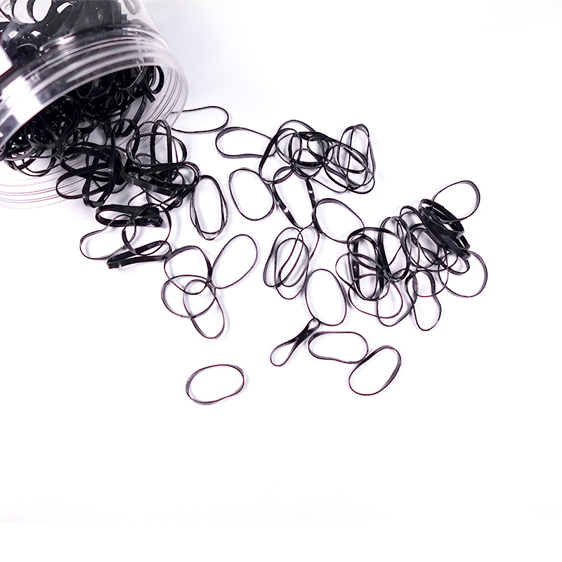 Black TPU Rubber Bands, High Elastic Durable Stretch Rings for Office Packaging 3