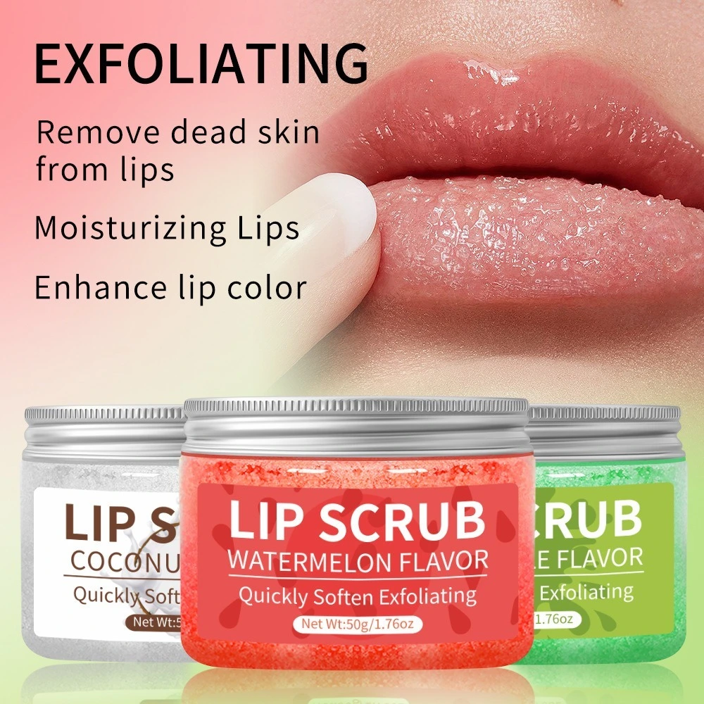 Mlm Private Label Lipscrub Brighten Lip Color Fruit Flavor Moisturize Care Cleansing Nourishing Exfoliating Lip Scrub Balm For 1