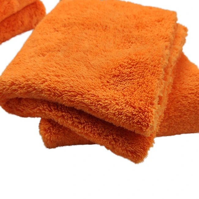 Microfiber Car Drying Towel - Edgeless Coral Fleece Terry Cloth Car Wash Towel 1