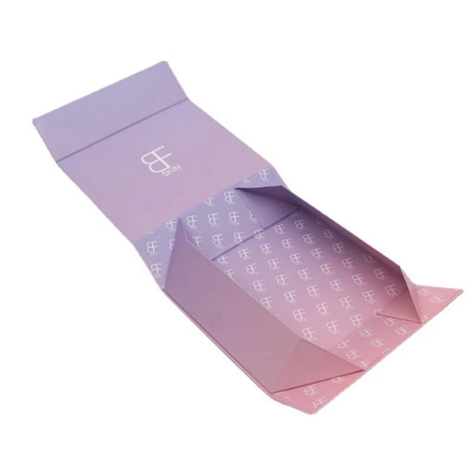 Подарочная коробка из жесткого картона белого цвета, изготовленная на заказ по индивидуальным размерам, с магнитной застежкой и лентой, для хранения памятных вещей малыша. 1