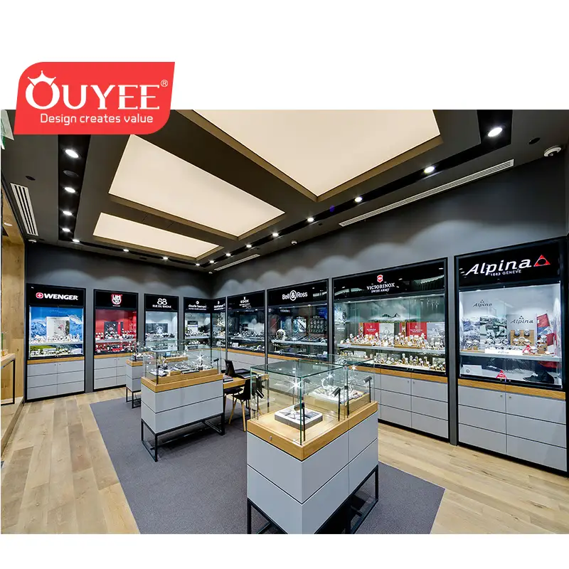 تصميم عرض ساعات في متاجر البيع بالتجزئة 1