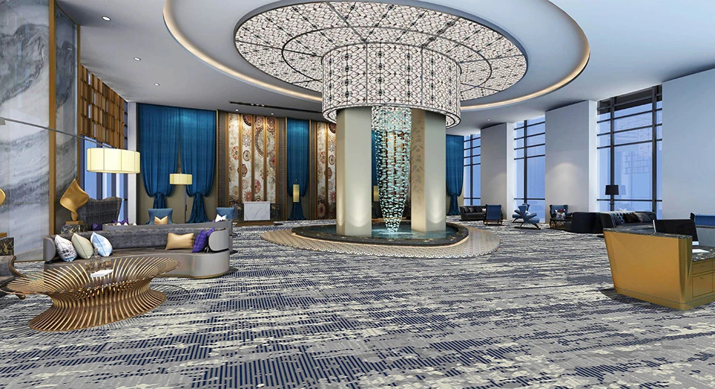 Moquette Akminster in nylon stampato per hall di hotel e sale banchetti. 3