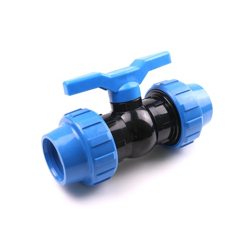 32mm PN16 PP Irrigation Compression Quick-Connect Ball Valve 1