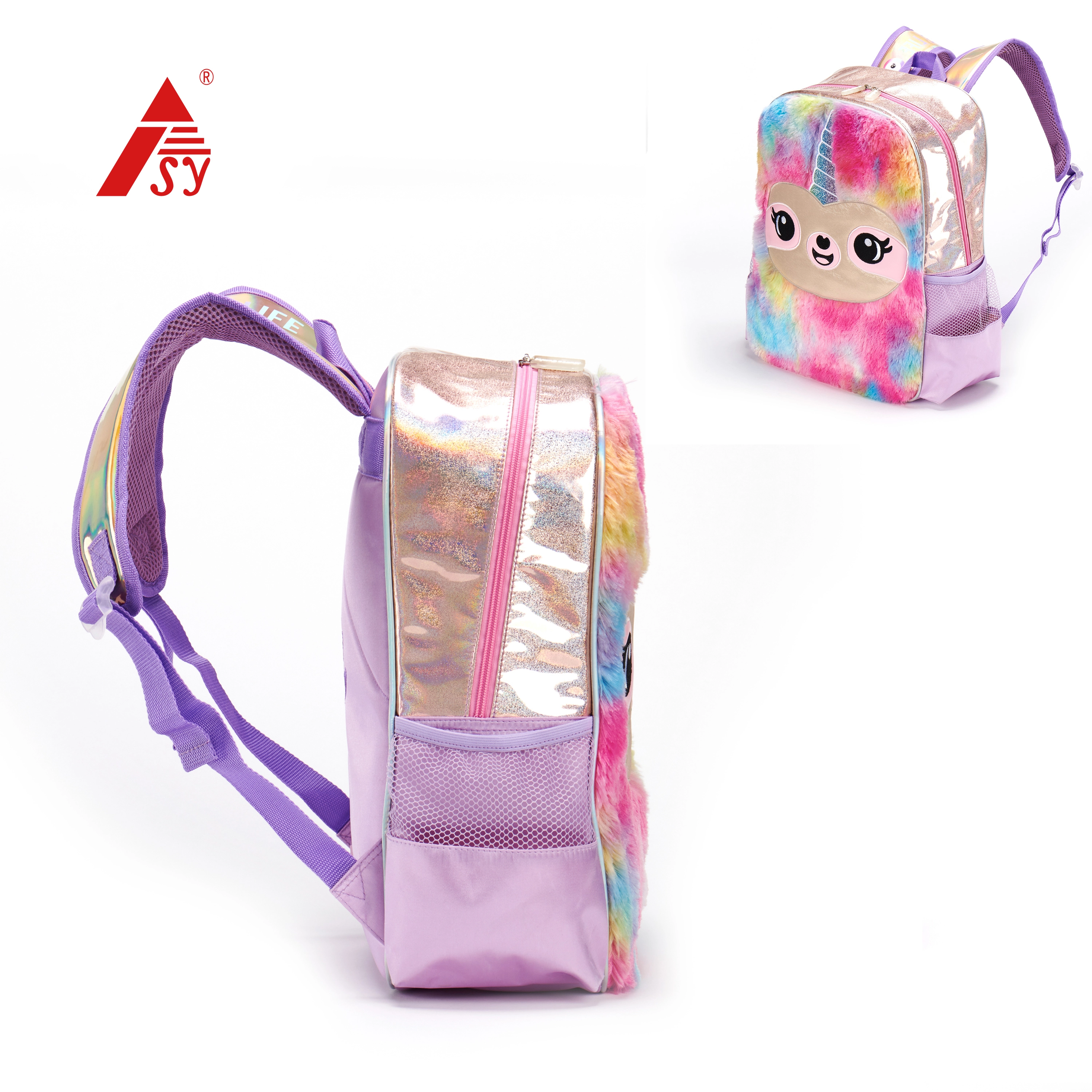 Fsy customized bag New Arrival Elementary School Student Backpack Soft Plush Unicorn-schoolbags Kids Bookbag Wholesale Custom Logo 1