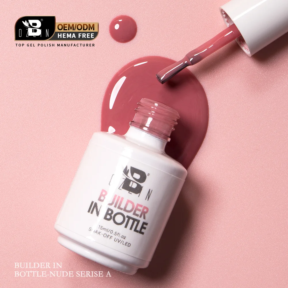 Bozlin Hema Free 3-in-1 Soak Off UV LED Rubber Base Coat Gel, 72 Colors 1