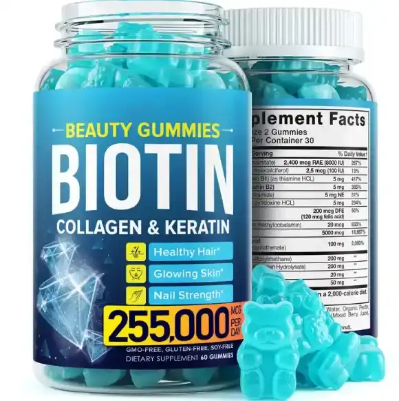 Teen/Men/Women Vit K Biotin Gummies Prot≥95% pH6 Moist≤8% 1