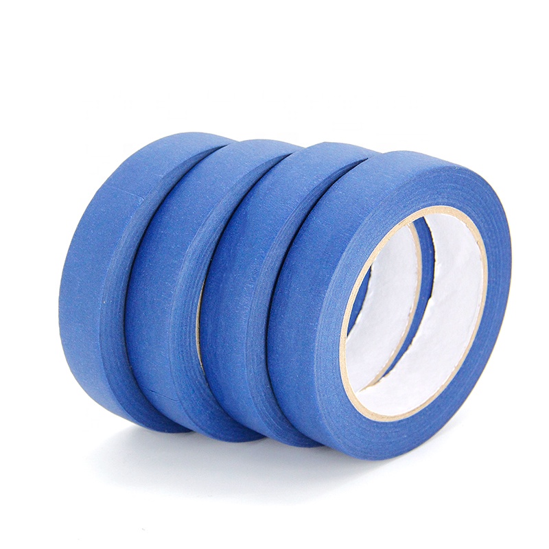 Großhandels-hitzebeständiges blaues Krepppapierband, einseitiges, druckempfindliches Abdeckband 1
