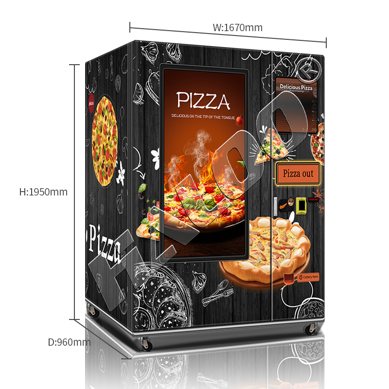 Haloo Vending Machine Supplier Chill Freeze Pizza Vending Machine Pizza