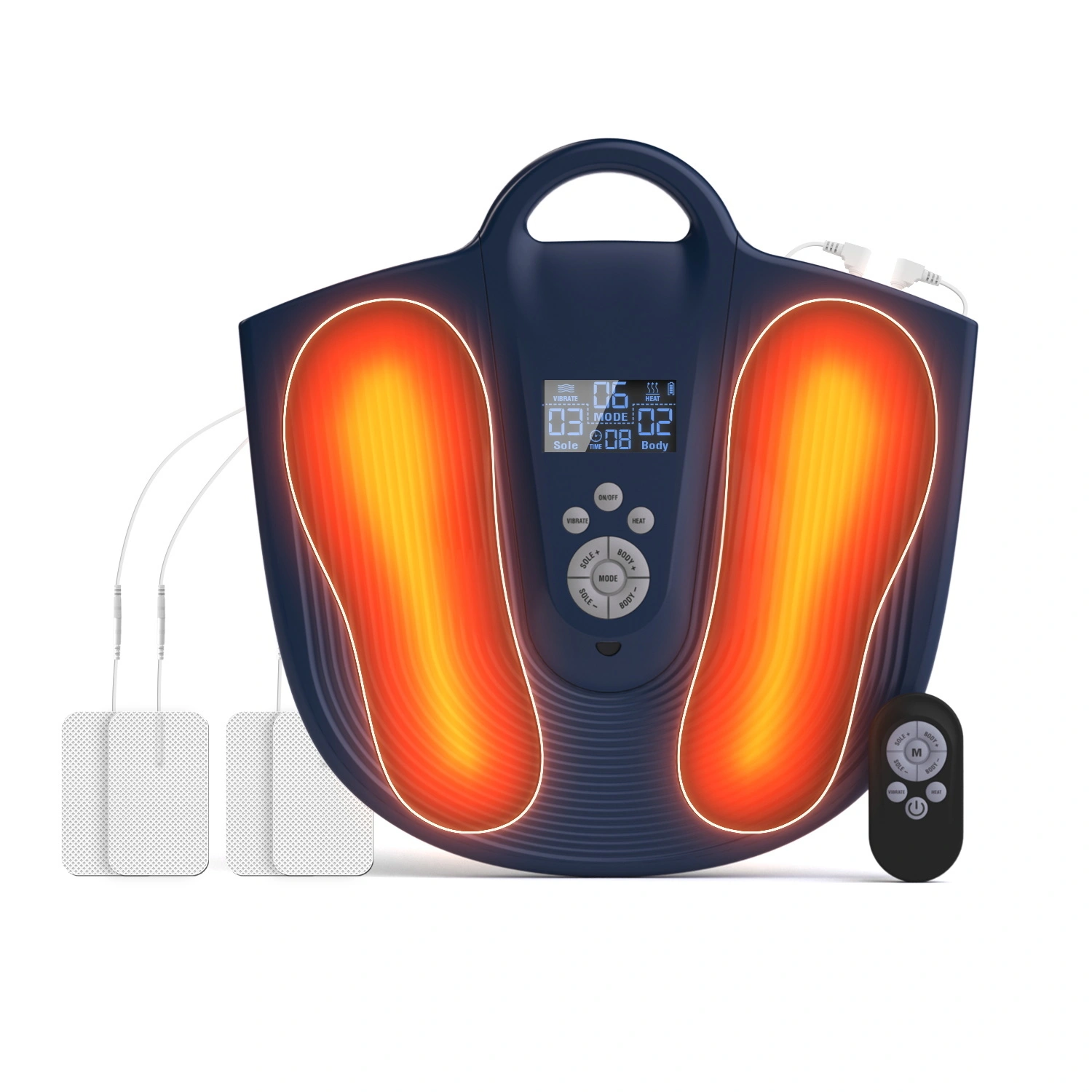 TENS EMS Foot Nerve Circulation Stimulator with Heating Vibration 1