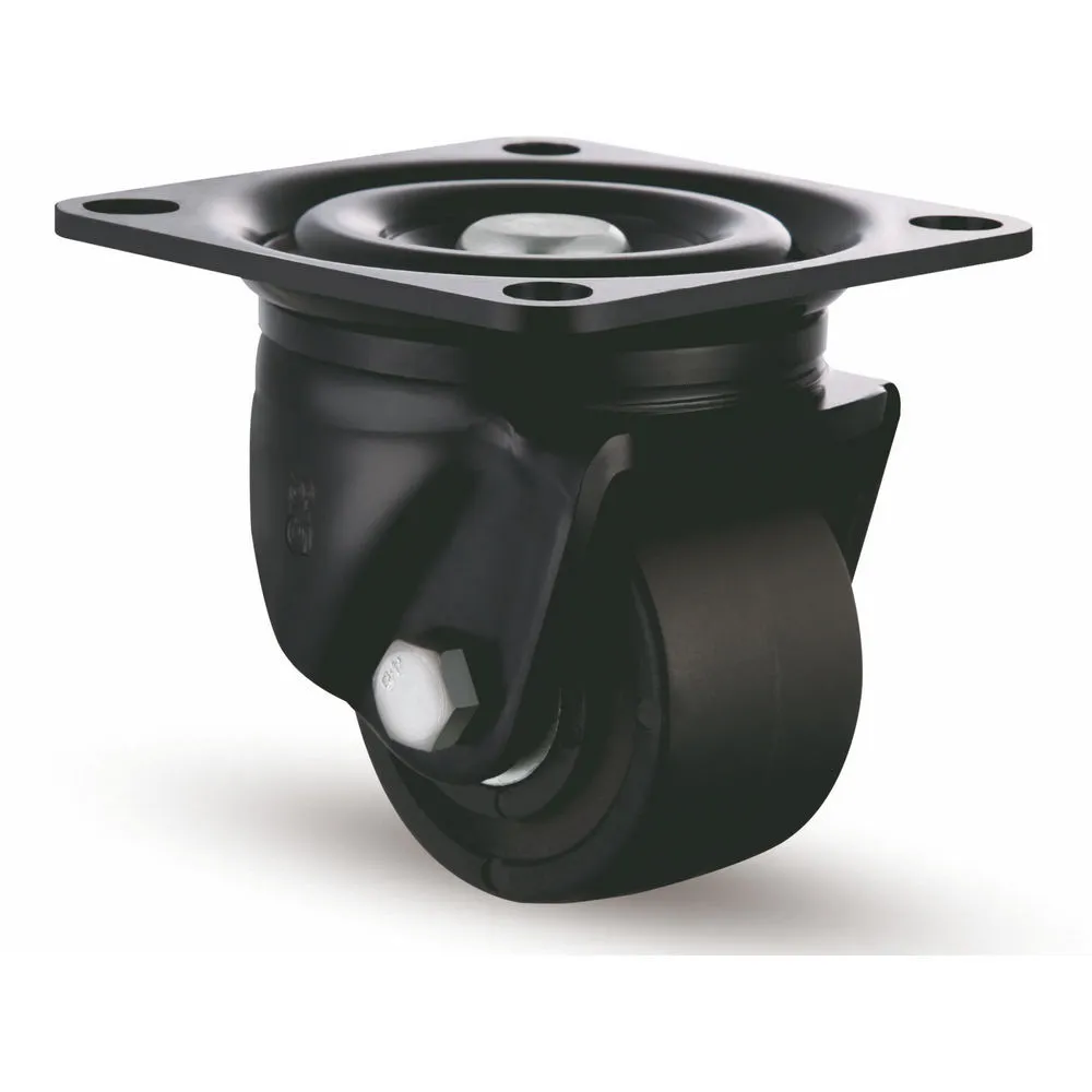 Factory Oem Medium Heavy Duty Double Ball Load Nylon Cart Black 50/65/75mm Caster Wheel 1