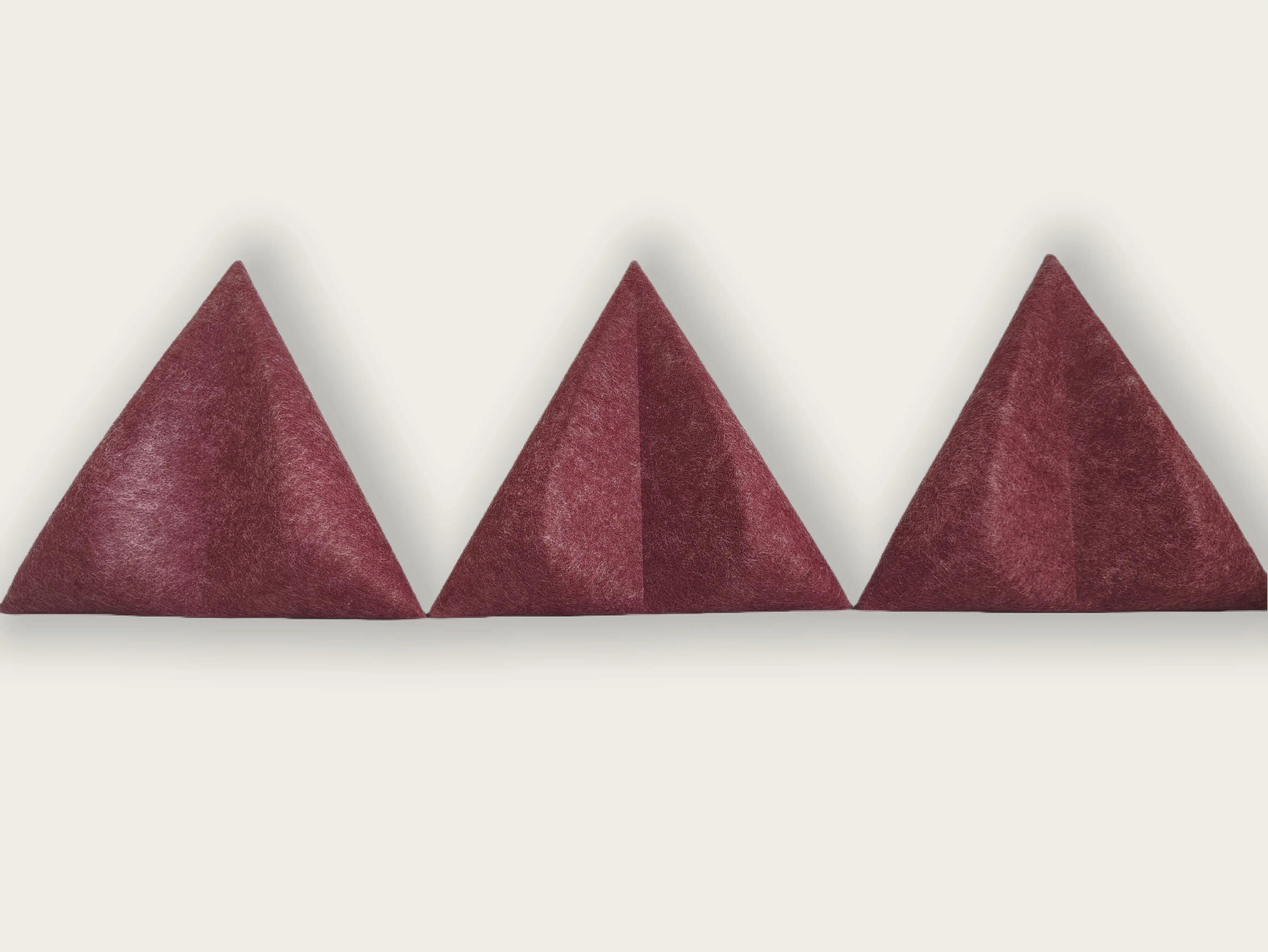 פאנל קיר אקוסטי פוליאסטר PET סופג קול תלת-ממדי בגודל מותאם אישית 1