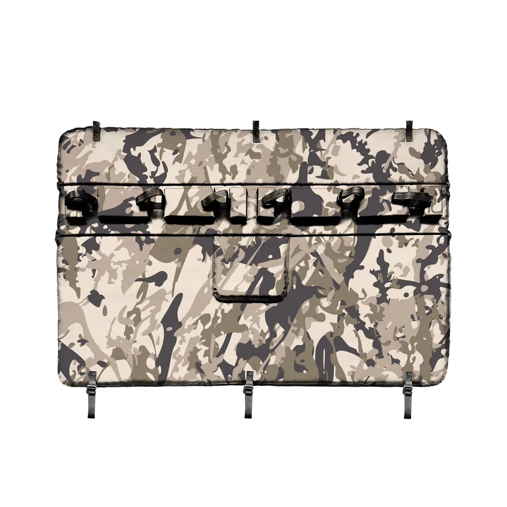 5-Bike Rack for Truck Tailgate - PVC Top, Flannel Bottom 1