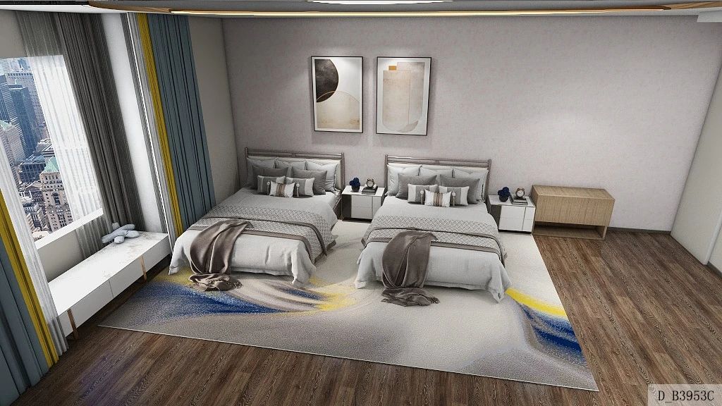 Tappeto stampato Axminster per camere d'albergo e soggiorni. 7