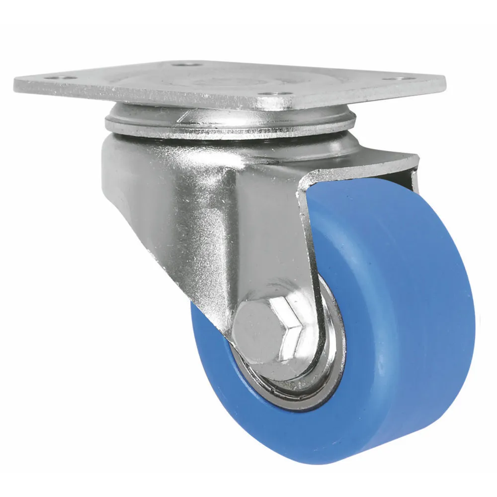 Light Duty Small 2 Inch Blue Nylon Trolley Wheel Casters 1