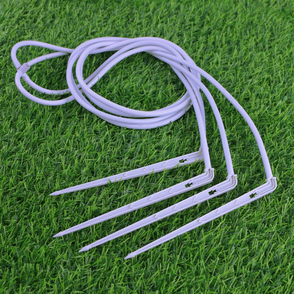 Micro PVC Tube 3/5mm Black Inside White 4-way Dripper Garden 1