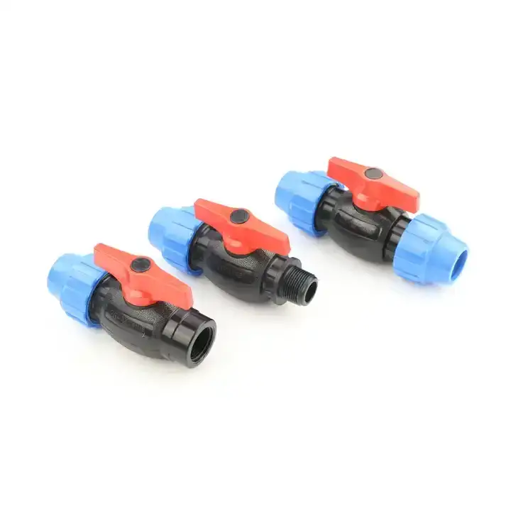 HYRT PE压缩球阀 20-110mm BSP内螺纹，适用于HDPE 1