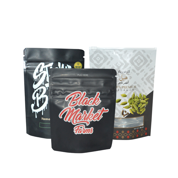 Wholesale Printing Resealable Smell Proof Stand Up Pouch Packaging 3.5g/7g/1oz/1lb Ziplock Bag Custom Printed Mylar Bags 3