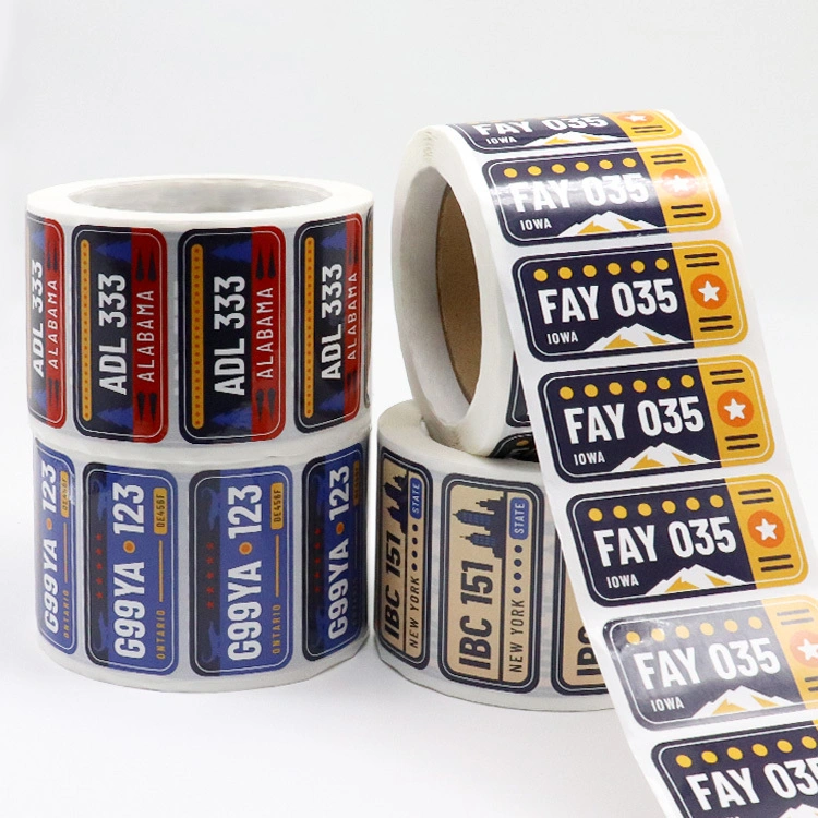 Custom Private-Label Logo Adhesive Roll Labels for Packaging 1