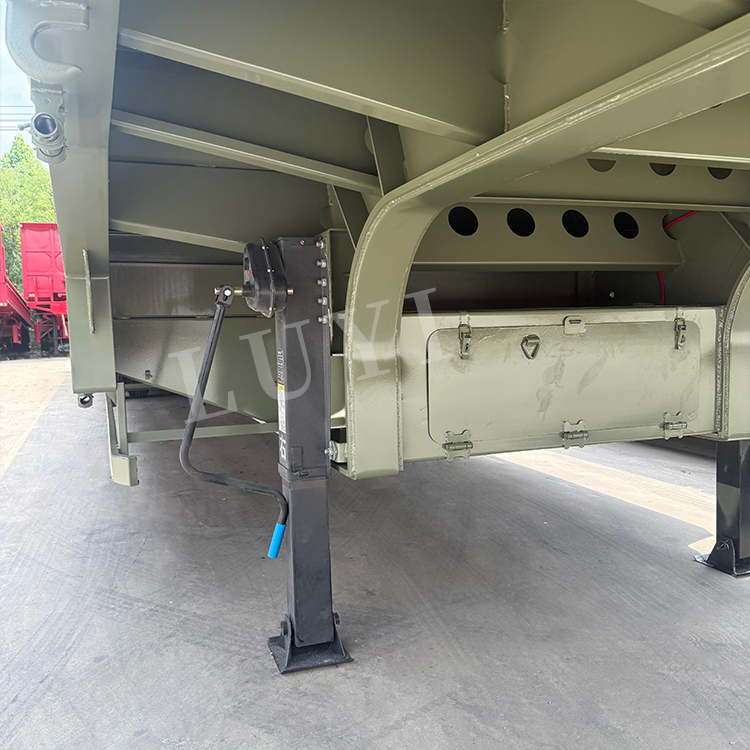 Machinery Transportation Trailer Lowbed Semi Trailer 6