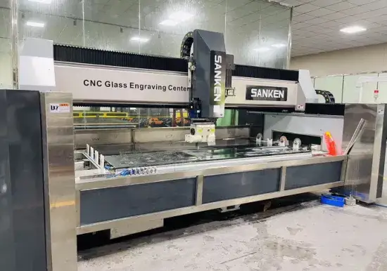 آلة حفر ونقش المرايا باستخدام جهاز التوجيه CNC للزجاج Sanken وفرن الزجاج المقسى - آلة حفر ونقش المرايا باستخدام جهاز التوجيه CNC للزجاج والمرايا 1
