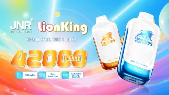 Jnr Lion King 42000 Puff 42K Puffs Disposable Vape Rechargable Ecigarette 1