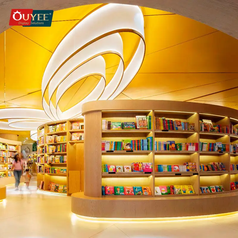 Armoires et étagères en bois sur mesure pour librairie, bibliothèque 1