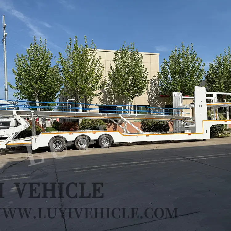 Двойная палуба 3/6/8 емкости автомобильных автомобильных прицепов. 1
