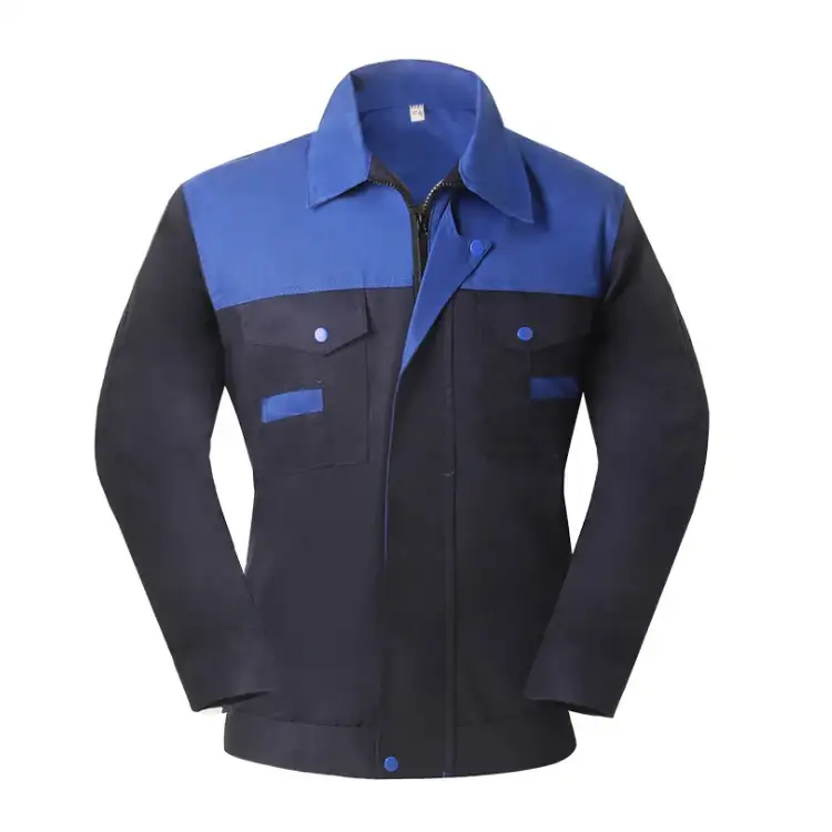 Customizable multi-color options for color-blocked repair factory worker safety workwear sets 1