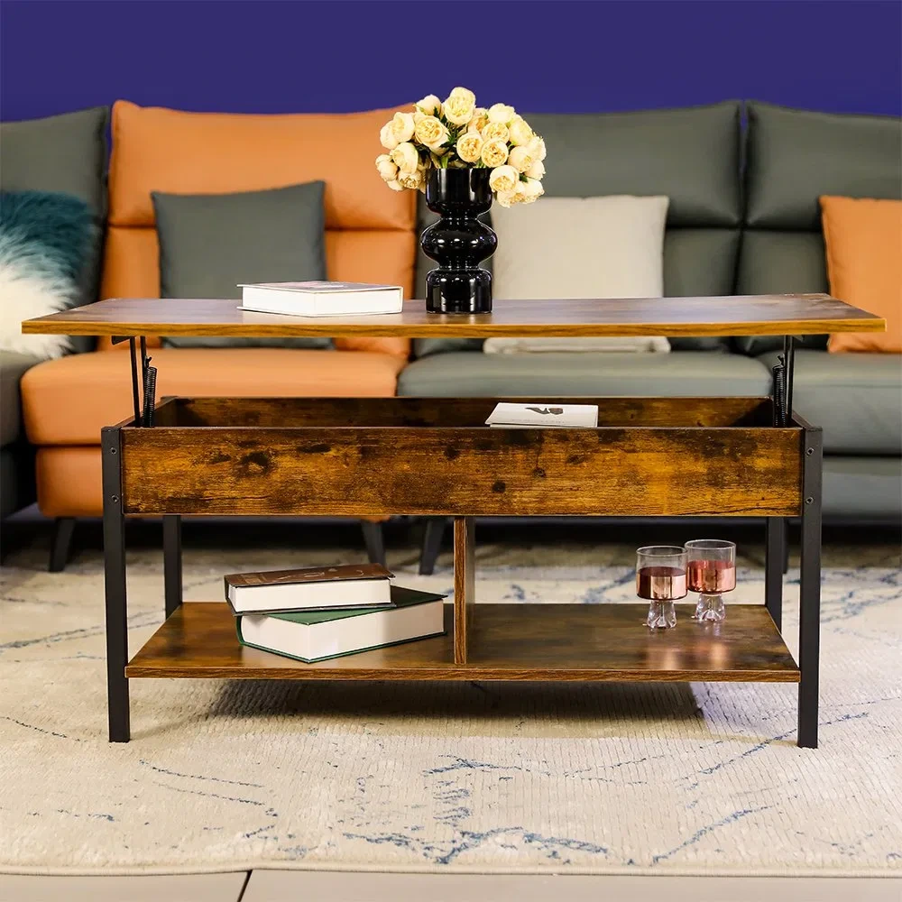 Mensa rustica fusca Americana in supellectili lignea 1