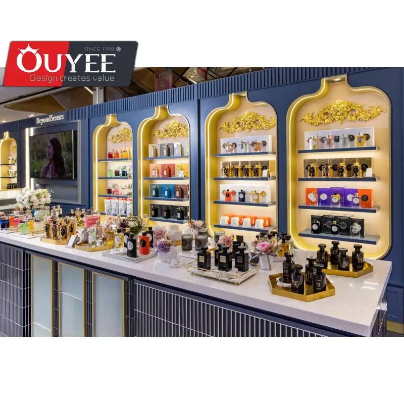 تصميم داخلي لمتجر بيع العطور بالتجزئة وأكشاك عرض العطور 1