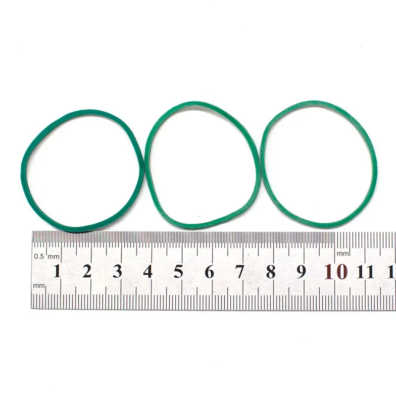 1.5 Inch Green Rubber Bands, Flexible for Home, Office & Storage – Wholesale 6
