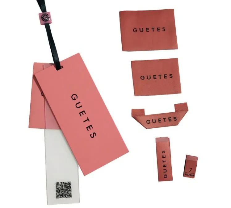 Garment Accessories Manufacturer Custom Woven Label Paper Hang Tag for Clothing 1