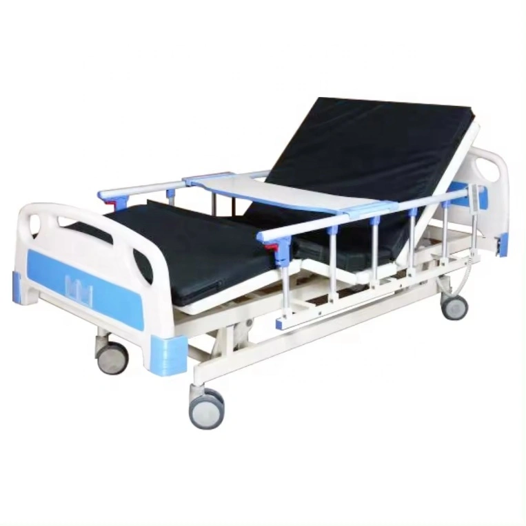 Medical Sickbed Hospital Manual Three Function Cheap Sickbed Multifunction Nursing Bed Hospital Furniture Equipment Ward Bed 1
