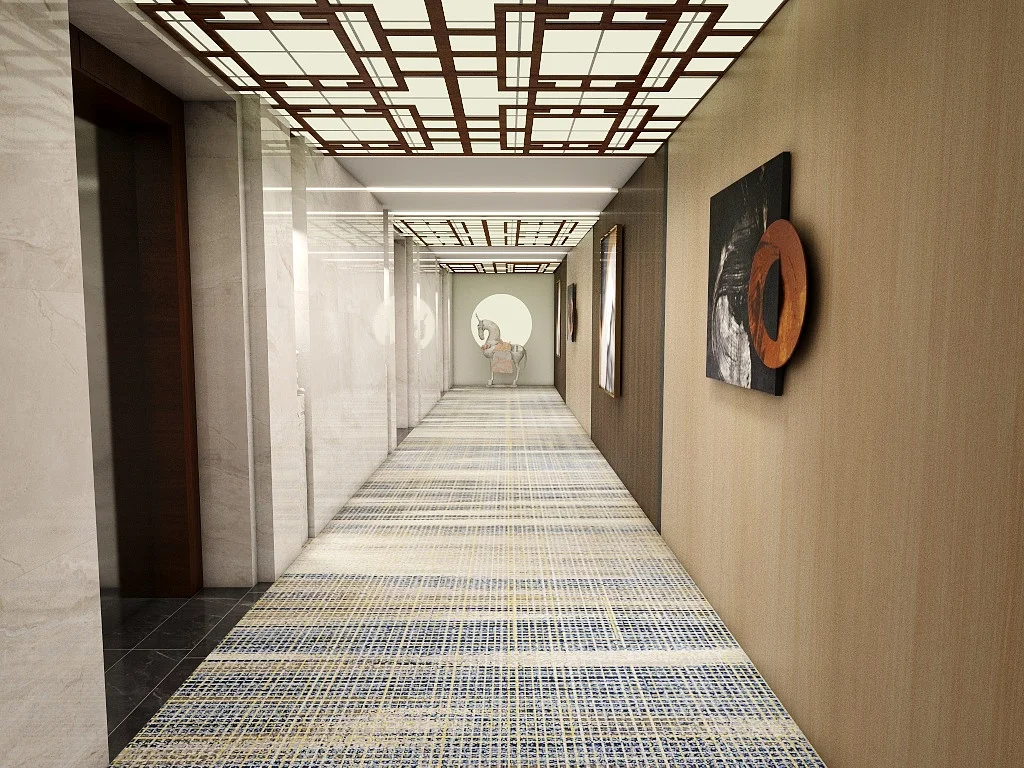 Rotoli di moquette in morbida lana Akminster per scale - Fantasie personalizzate 7