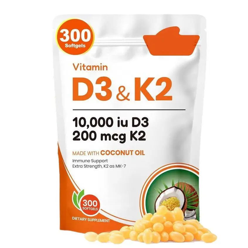 OEM/ODM 300pc Fresh Coconut Caps D3K2 Immune - Not Pregnant 1