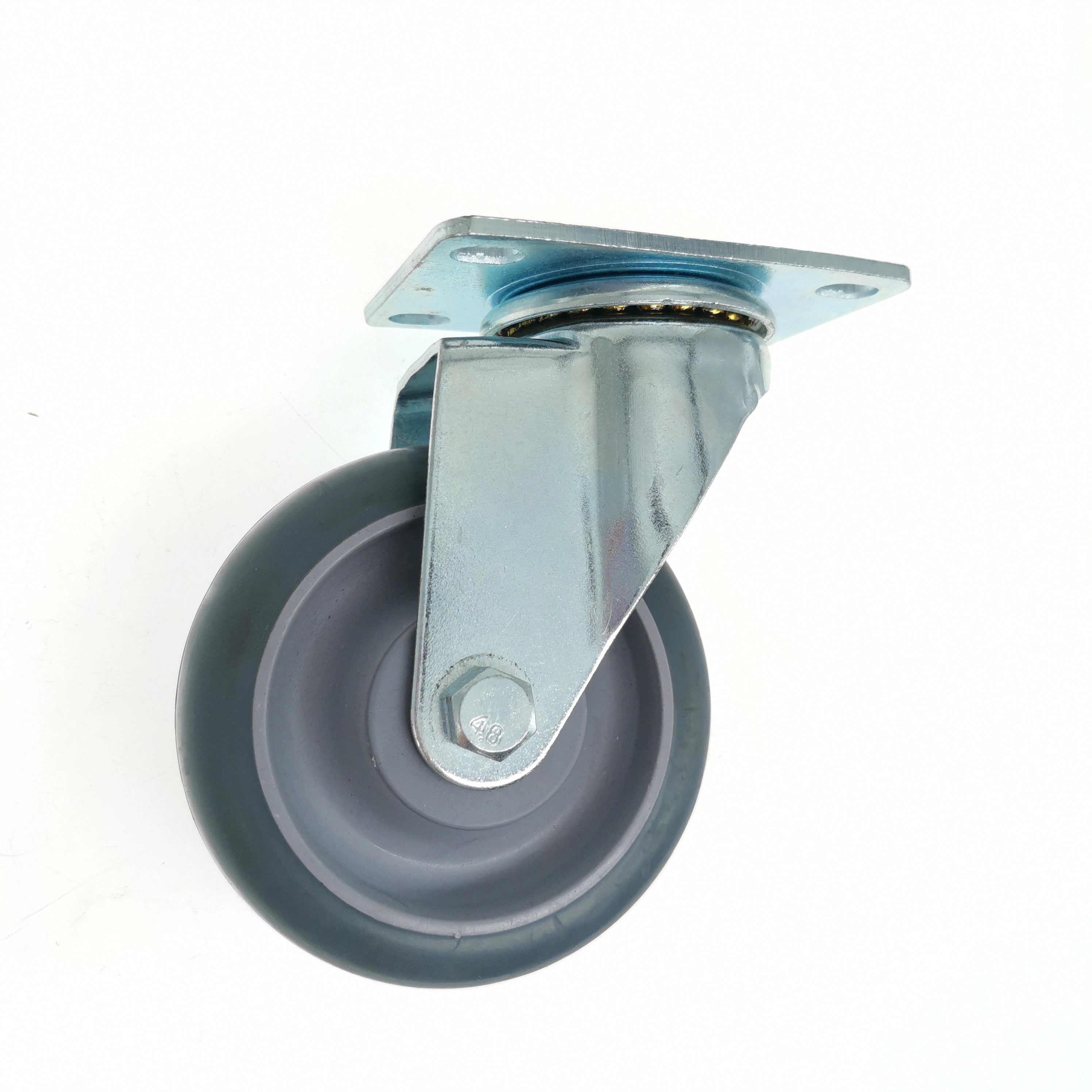 Excellent Quality Thermoplastic Rubber 4 Inch Luggage Carts Cabinets Garbage Can Caster Wheels 1