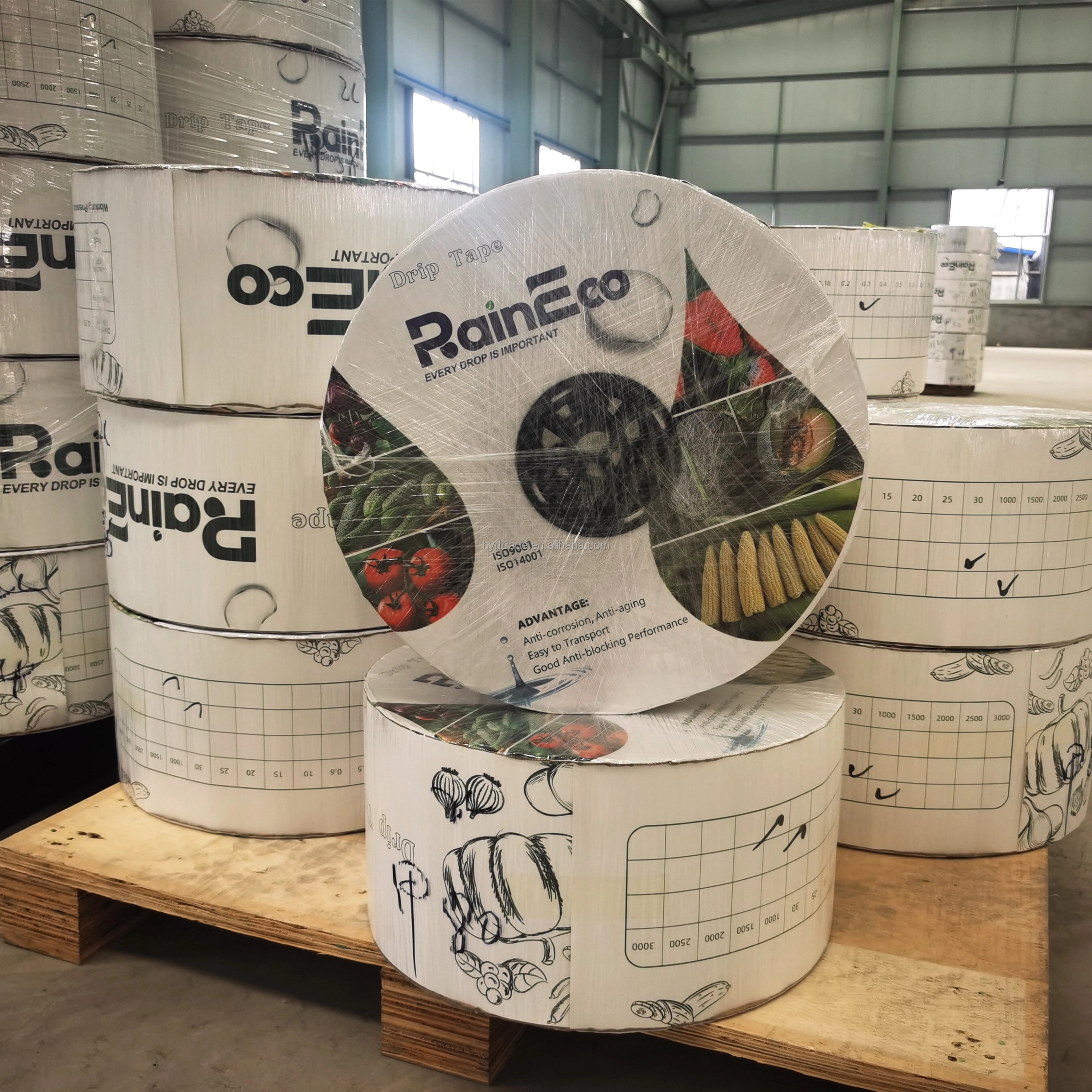 1ha Agriculture Irrigation System Drip Tape 16mm 0.15mm 1