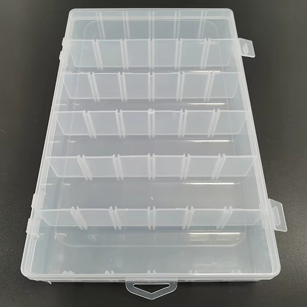 New Century Tooling Storage Box Mould Customized 18 Slots Transparent Empty Box Automotive Accessories Expansion Screws Storage 1