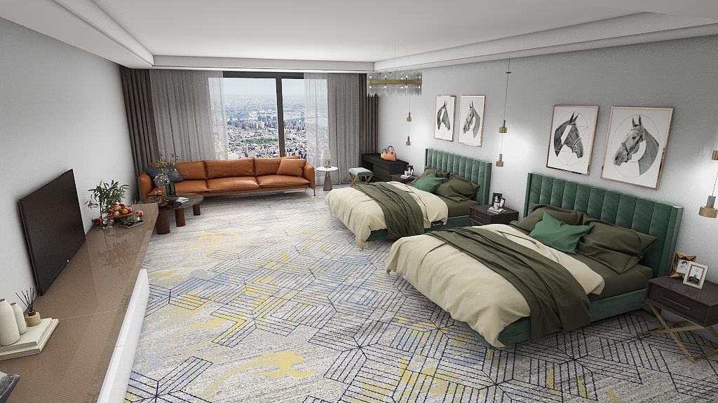 Axminster Customized Wall-to-Wall Carpet for Hotels 4