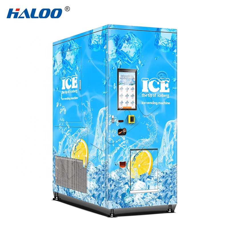 Halo vending machine 150KG large capacity 24-hour automatic packaging automatic bag sealing ice vending machine with anti electric shock protection 5