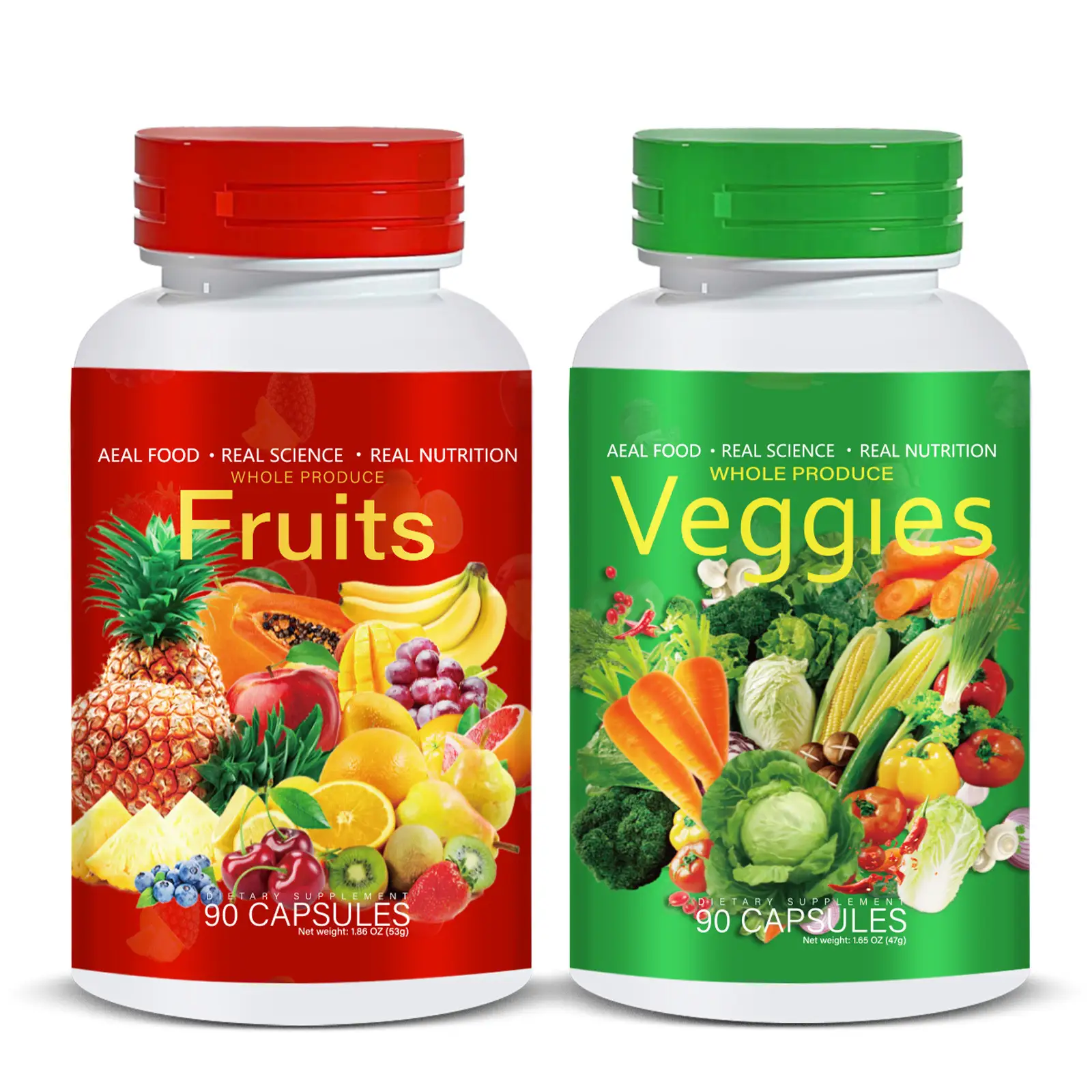 Multivitamin Fruit & Veg Capsules 90ct Adult Wholesale OEM 1