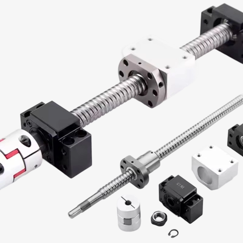 Ball Screw Set SFU1605 Rolled Ballscrew C7 with End Machined + Ball Nut + Nut Housing + BK/BF12 + Coupler for CNC 1