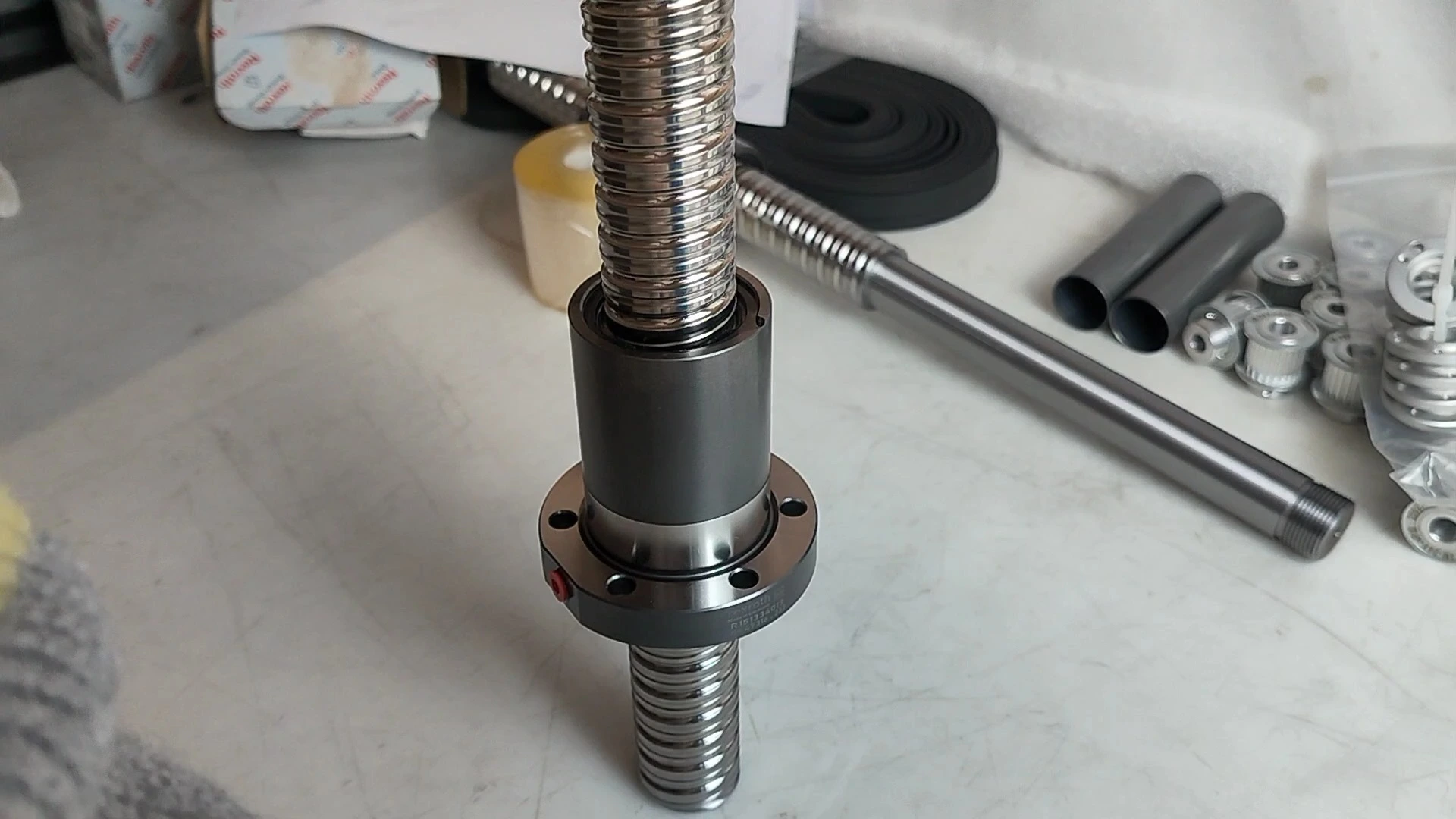 Rexroth R151234013 Ball Screw C5 Accuracy Precision Single Ball Nut w/ Round Flange FEM-E-S 32x10Rx3.969-5 1