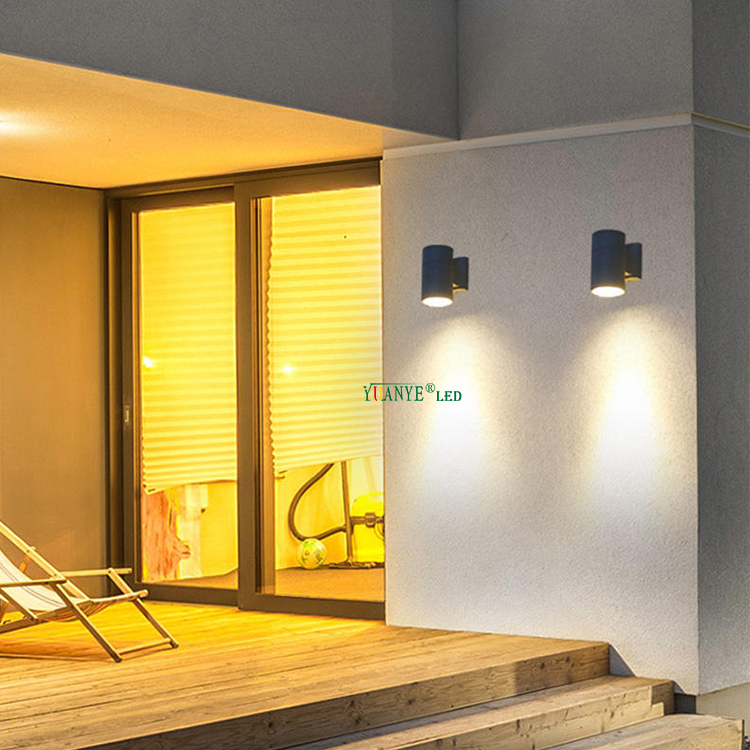 Lámpara de pared moderna a prueba de agua al aire libre IP65 Luz de pared para la iglesia Edificio al aire libre Fachada Decoración de paisajes YY-BDR001-A 11