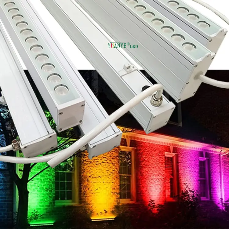 알루미늄 외관 조명 부유 마운트 DMX512 CCT RGB DC24V 실외 건물 선형 조명 방수 YY-XQ4067 1