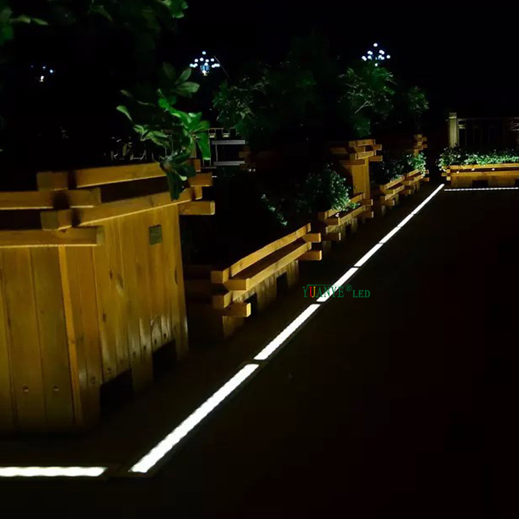 6W 18W 24W IP67 LED Enground Aluminium Pavement Road Park empotrado bajo voltaje YY-DTL008 10