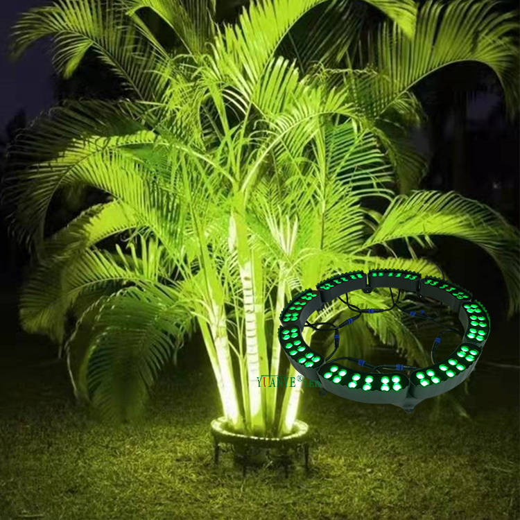 YuanyeLed Hoop Tree Lamp RGBW 18W 48W 72WセドラスメープルココナッツパームYY-TG5C用ランドスケープランプ 10