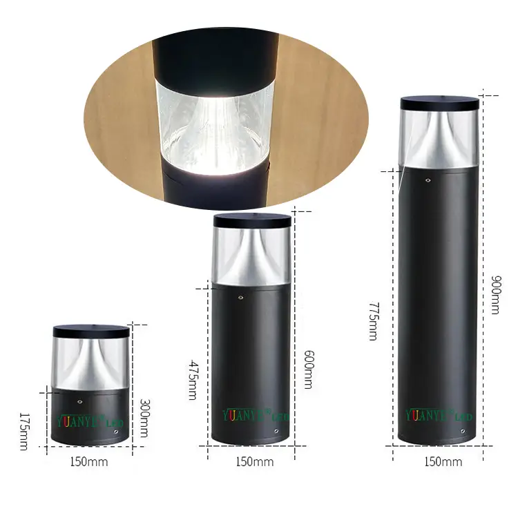 0,52 piedi 24 W Garden Light 3000K 4000K 6500K Nuovo lancio di Linear Linear Column Lankscape Lighting YY-CPR160D 1