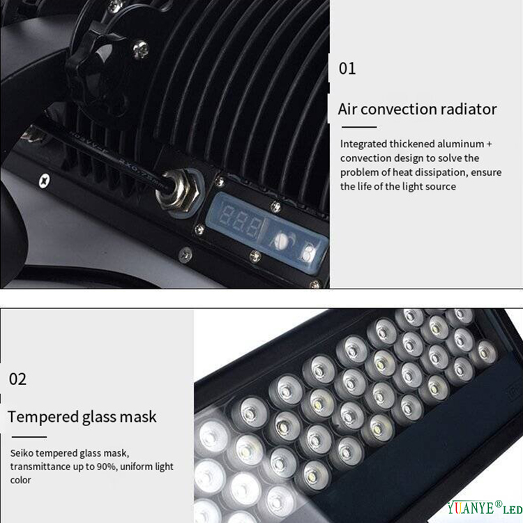 36W 60W 100W 144W RVB RGBW LED Downlight Alivable LED Spot Lights DMX512 AC85-265V YY-SG0022 9